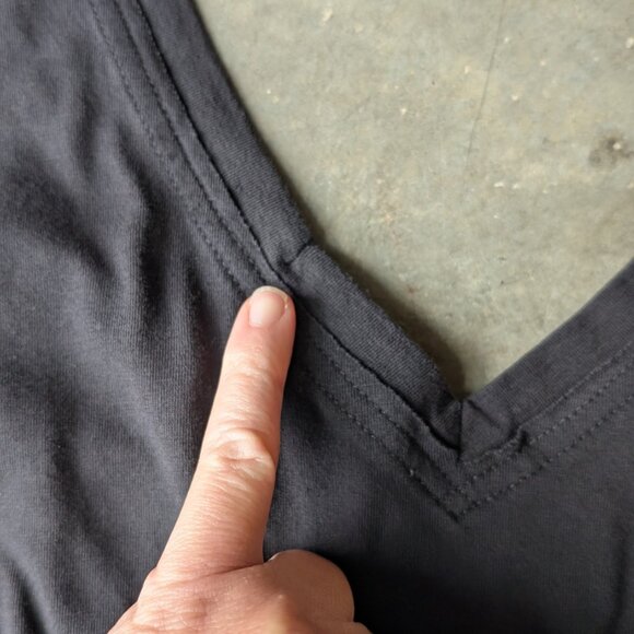 Pact Organic Black Sleeveless V-Neck Wide Leg Jumpsuit medium - Picture 7 of 10